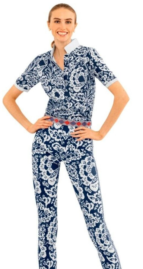 Gretchen Scott Gripeless Flora Polo Shirt (Multiple Colors)