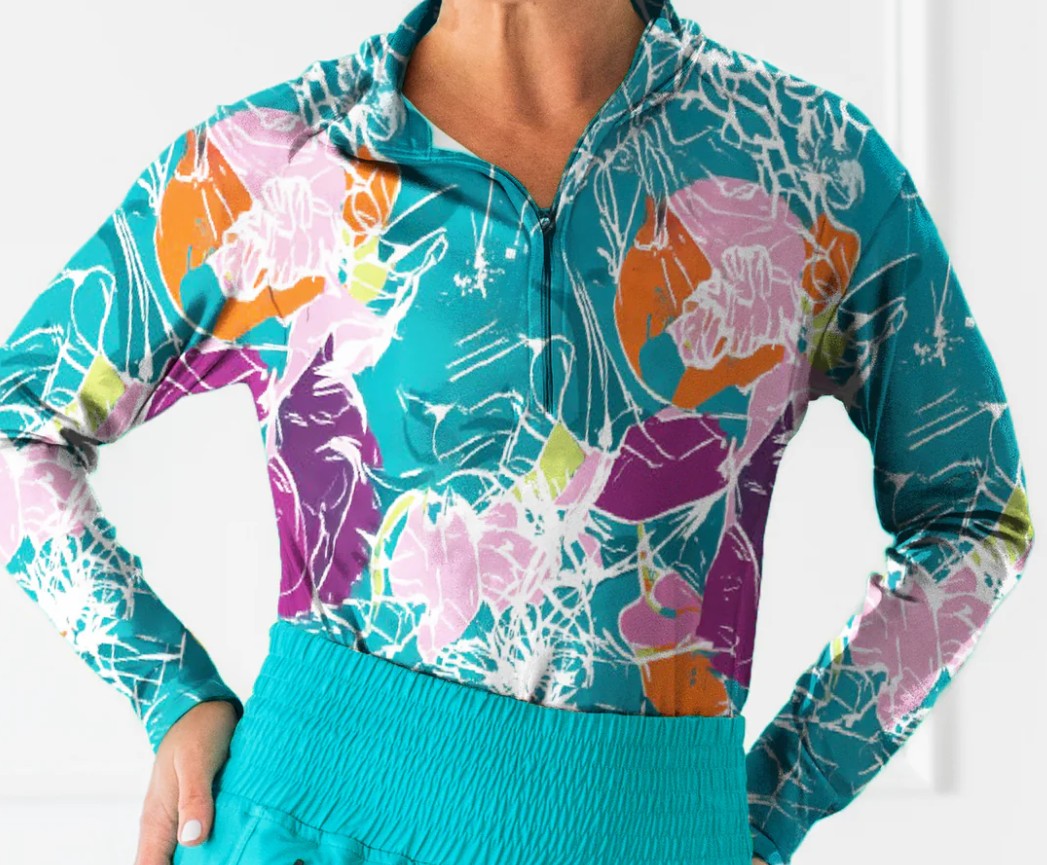 The Bubble BAY BREEZE Hamilton Long Sleeve Print Top (Multiple Colors)
