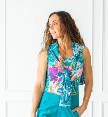 The Bubble BAY BREEZE Hamilton Long Sleeve Print Top (Multiple Colors)