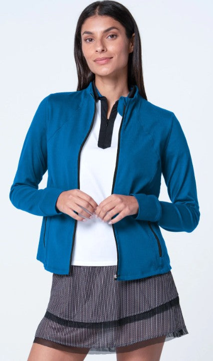 Lucky in Love STRIPE IT UP High Neck Zip Jacket