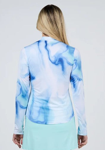 Sofibella Perfect Storm Half Zip Long Sleeve Top