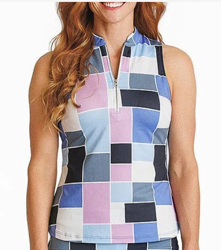 Amy Sport COLOR BLOCK ISABEL SLEEVELESS TOP
