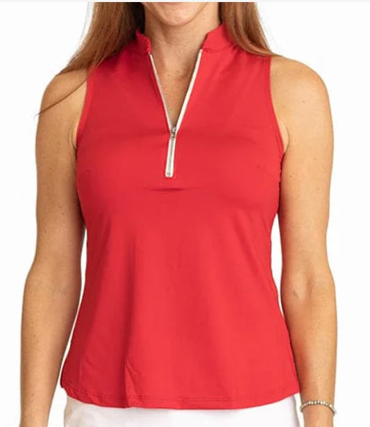 Amy Sport CLASSIC ESSENTIALS Isabel Sleeveless Top IN RED
