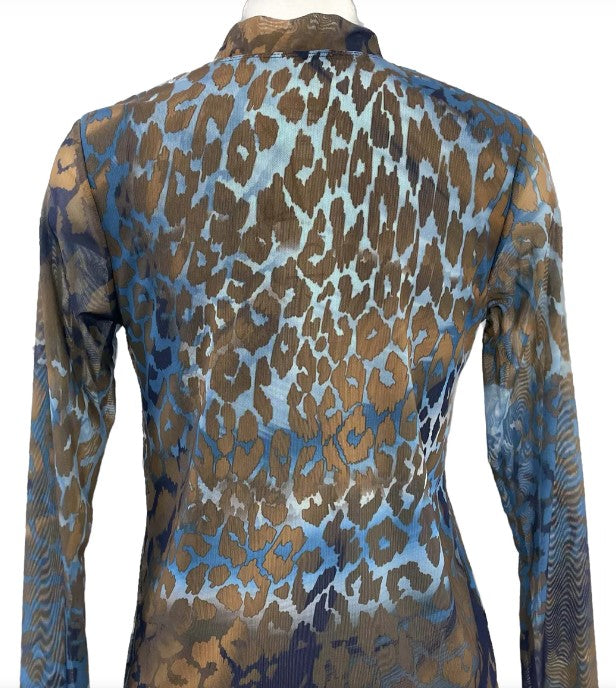 EPC COUTURE Animal Print Jackie Long Sleeve Top