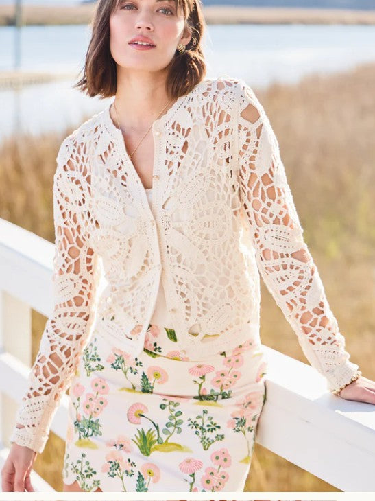Spartina Jordyn Crochet Cardigan
