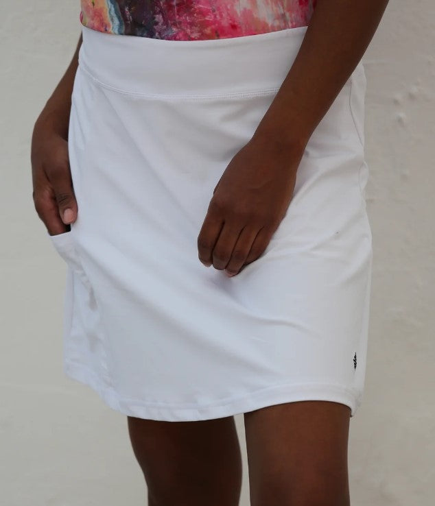 FAMARA TONAL SOLIDS KICK PLEAT GOLF SKORT 17" (MULTIPLE COLORS)