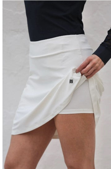 FAMARA TONAL SOLIDS KICK PLEAT GOLF SKORT 17" (MULTIPLE COLORS)