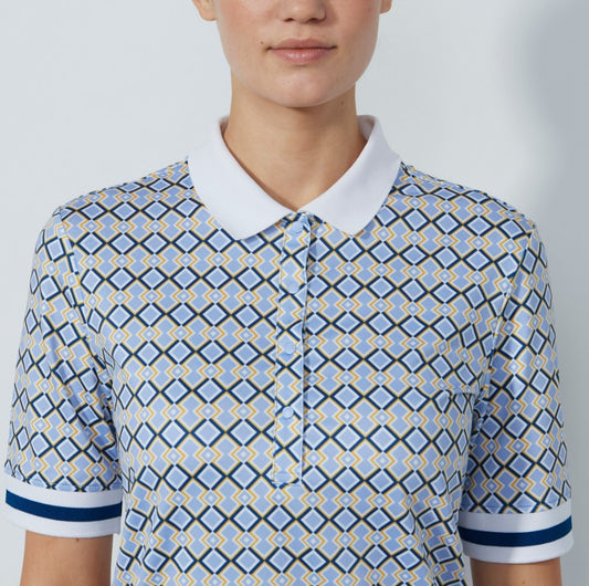 Daily Sports BLUE ILLUSIONS Breeze Half Sleeve Polo Shirt