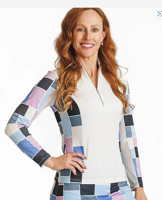 Amy Sport COLOR BLOCK Katelyn Long Sleeved Top