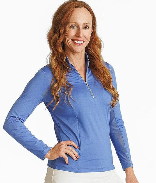 Amy Sport BUTTERFLY Katelyn Long Sleeved Top in Persian Jewel