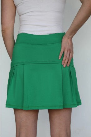 FAMARA TONAL SOLIDS KICK PLEAT GOLF SKORT 17" (MULTIPLE COLORS)