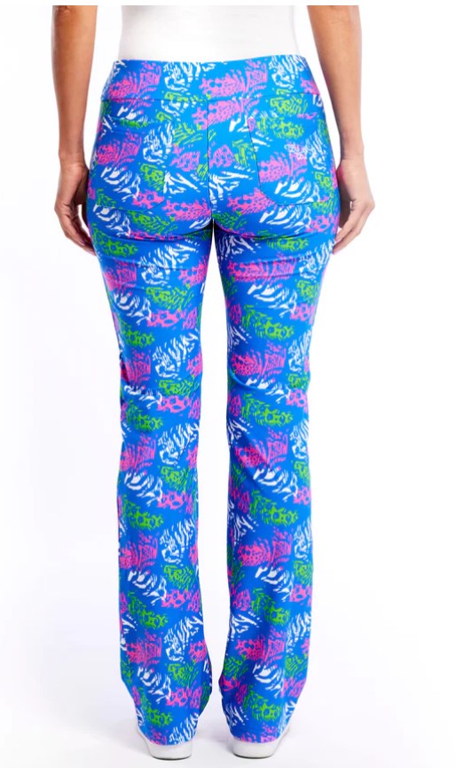 TZU TZU LEXI FEATHER PARTY STRAIGHT LEG PANT