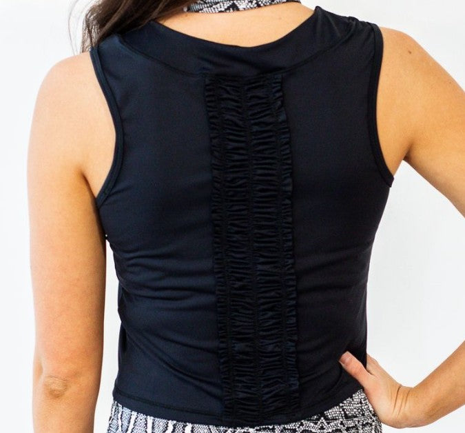 The Bubble Lexi Crop Sleeveless Solid Top (Multiple Colors)