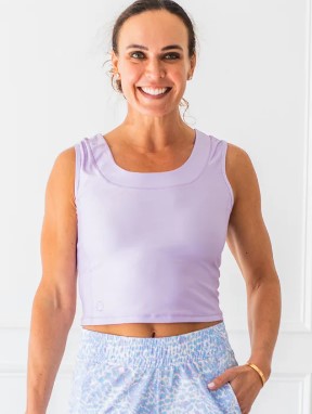 The Bubble Lexi Crop Sleeveless Solid Top (Multiple Colors)