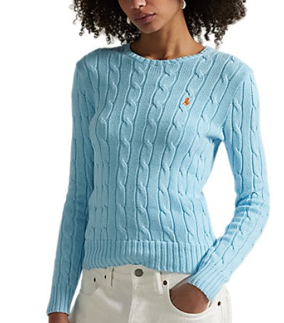 Ralph Lauren RLX LONG-SLEEVE PIMA COTTON JULIANNA CREWNECK SWEATER (MULTIPLE COLORS)
