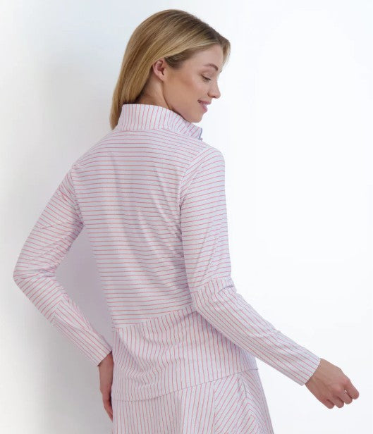 Fairway & Greene POINT TAKEN LYNN LONG SLEEVE ZIP MOCK