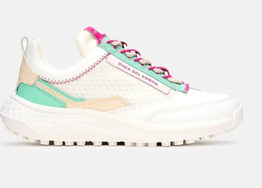 Duca Del Cosma Latina in White/Mint Green