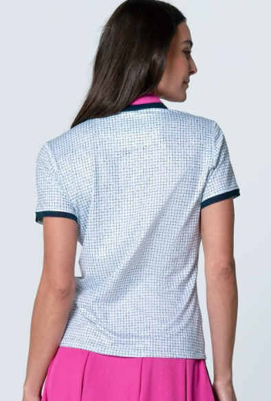 Lucky in Love Lovin' Boucle' Zip Short Sleeve