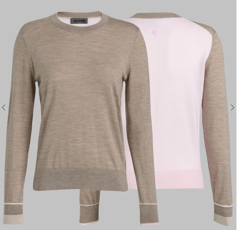 G/FORE APPAREL COLOUR BLOCK MERINO WOOL SWEATER (MULTIPLE COLORS)