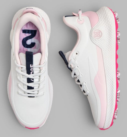 G/FORE MG4+ O2 G/LOCK GOLF SHOE IN SNOW / BLUSH