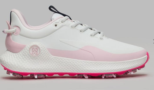 G/FORE MG4+ O2 G/LOCK GOLF SHOE IN SNOW / BLUSH