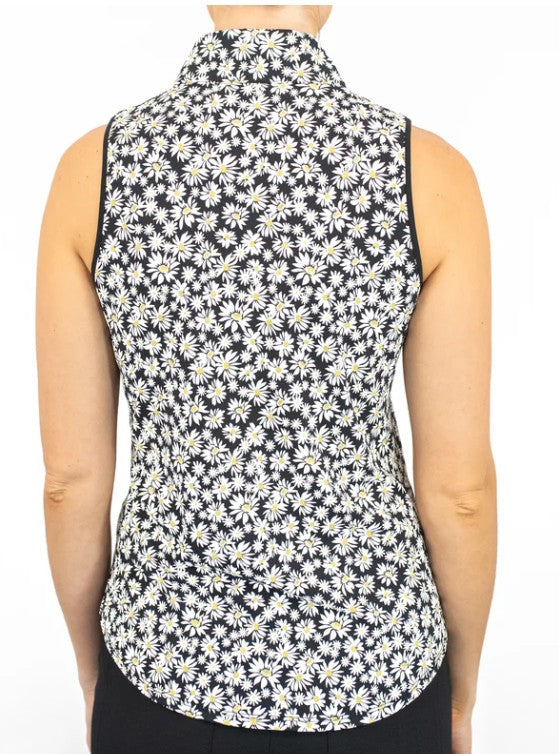 Belyn Key PENNY LANE MOCK CUTAWAY SLEEVELESS TOP