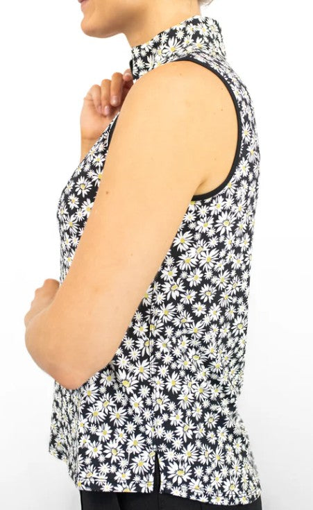 Belyn Key PENNY LANE MOCK CUTAWAY SLEEVELESS TOP