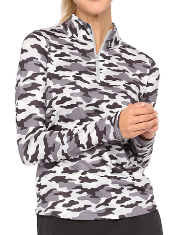 Belyn Key Wild Orchid Mock Long Sleeve
