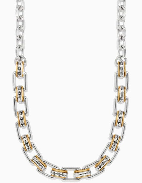 Brighton Mosaic Two Tone Links Necklace