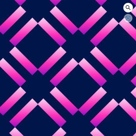 BSkinz Navy and Pink Geo Golf Skort 18"