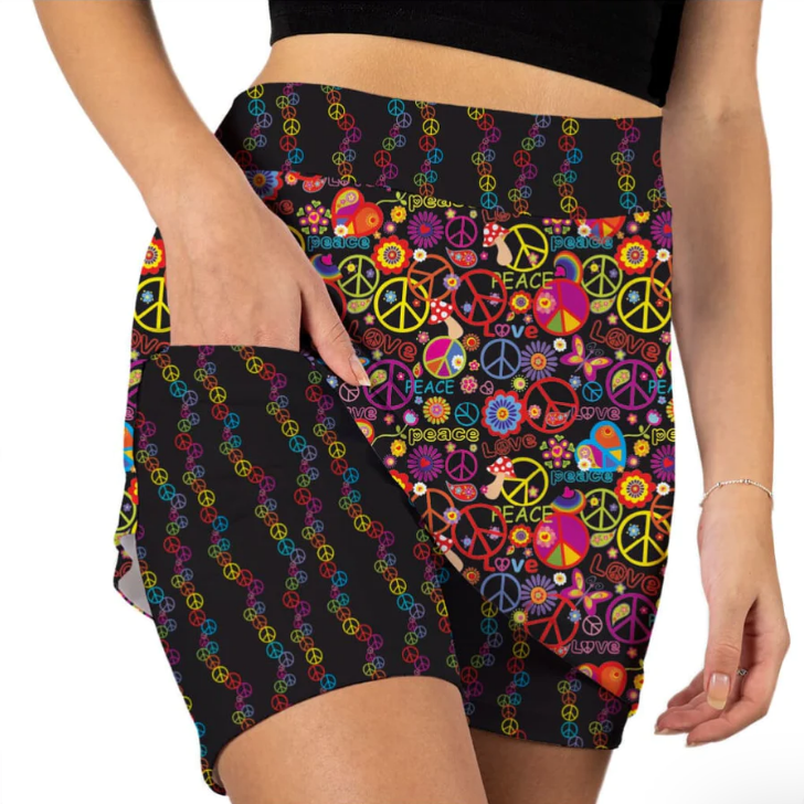 Skort Obsession Peace Out Skort 17"