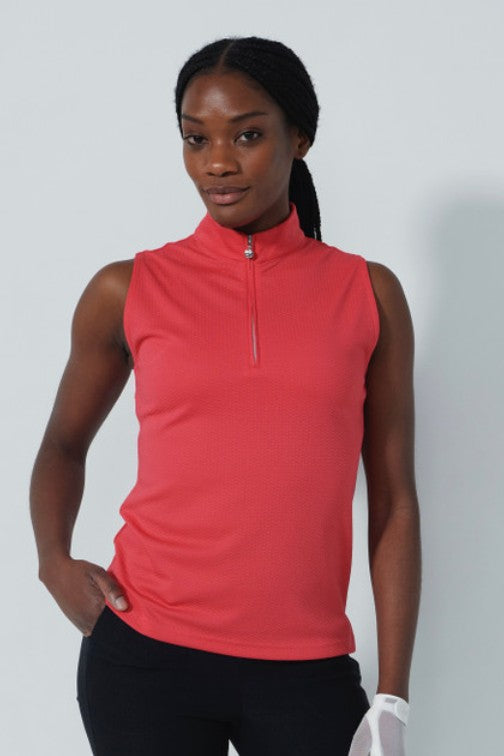 Daily Sports Leo Coral Peoria Intense Coral Sleeveless Racer Back Shirt