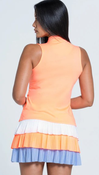 Lucky in Love Lavender Collection Pleated Placket Sleeveless