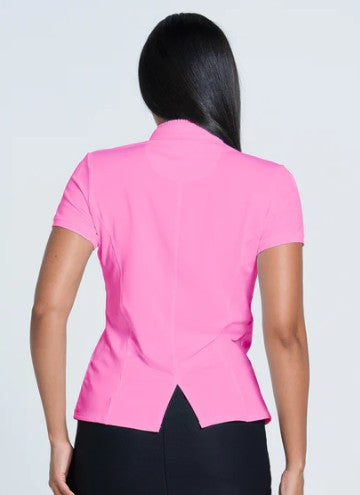 Lucky in Love Pleated Placket Short Sleeve (Multiple Colors)