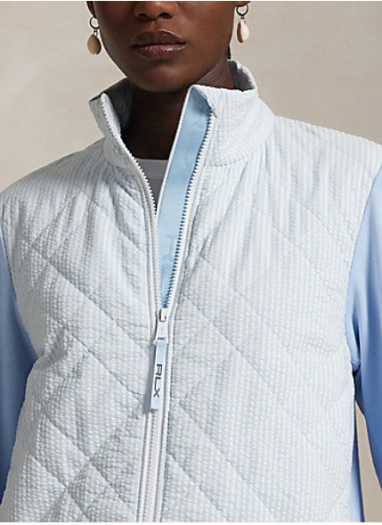 Ralph Lauren RLX TECH TERRY QUILTED HYBRID CROPPED JACKET
