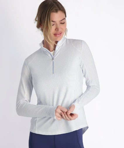 ZERO RESTRICTION RENAE LONG SLEEVE ZIP MOCK (MULTIPLE COLORS)