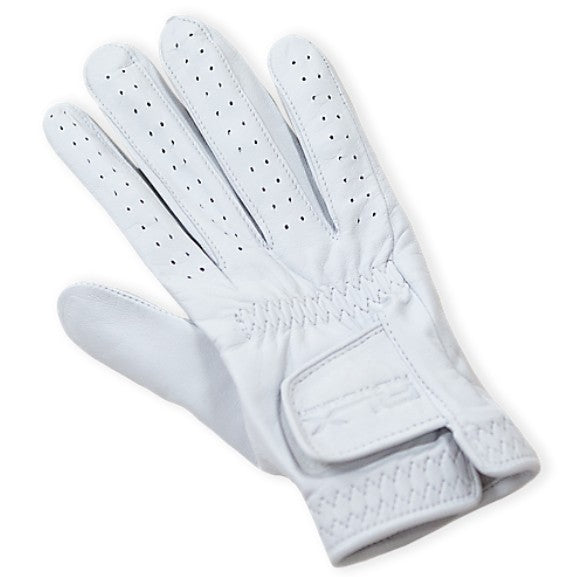 Ralph Lauren RLX LEATHER GOLF GLOVE in WHITE