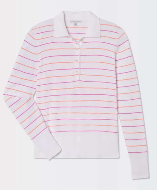 Fairway & Greene POINT TAKEN ROSALIE Peruvian Pima Cotton SWEATER