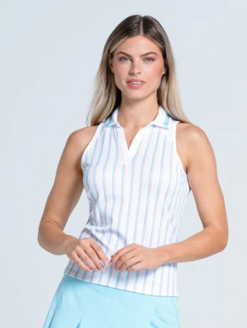 Lucky in Love Retro Revival Stripe Polo