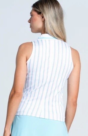 Lucky in Love Retro Revival Stripe Polo