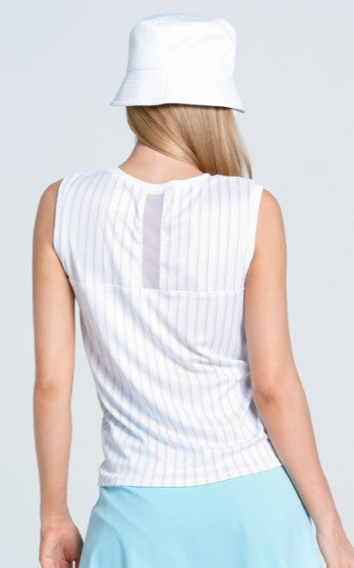 Lucky in Love Retro Revival Retro Stripe Twist Front Tank