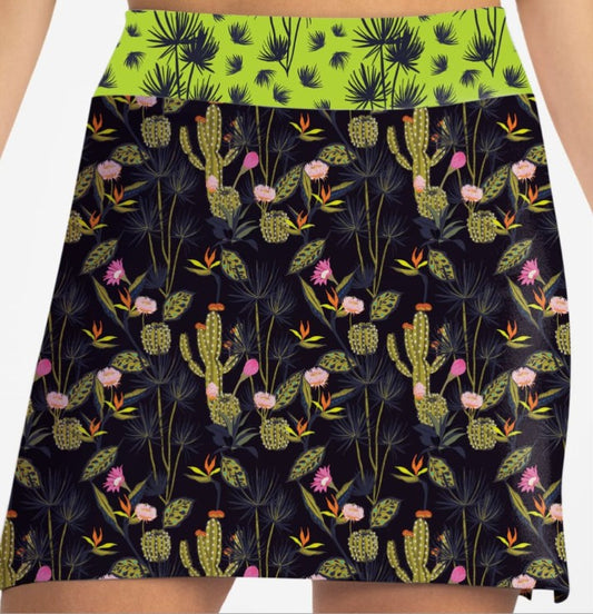 SKORT OBSESSION SAHARA NIGHTS PRINT SKORT 17"