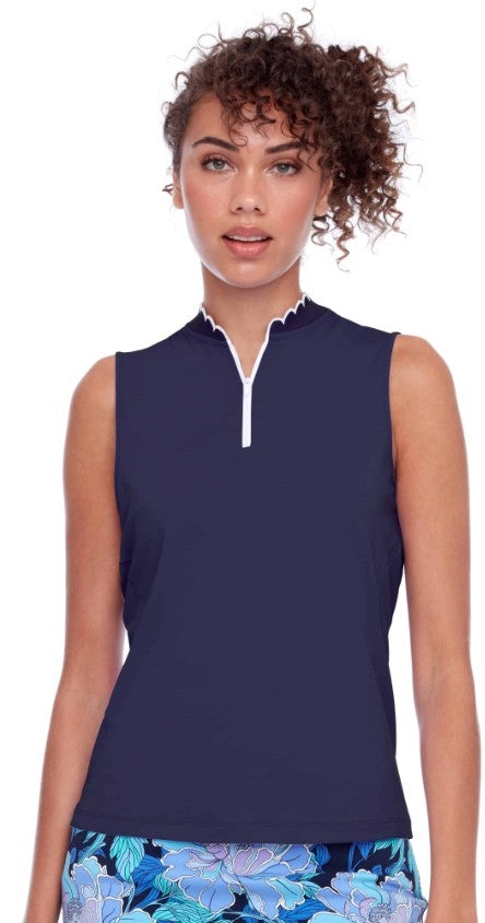 Swing Control INFINITY Velocity Sleeveless Scalloped Edge Top (Multiple Colors)