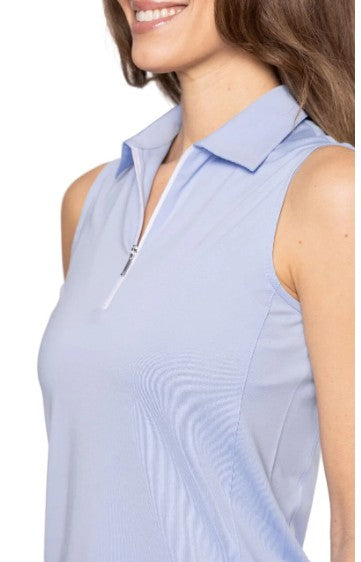 GOLFTINI SEERSUCKER SLEEVELESS POLO