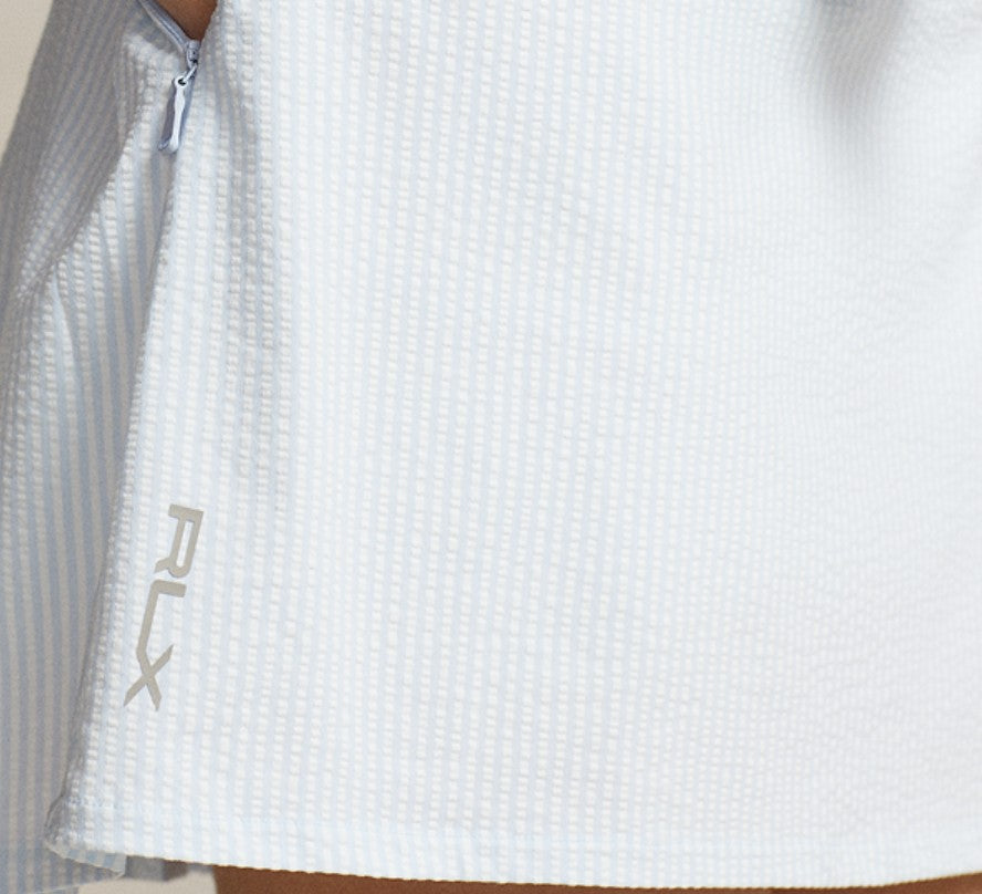 Ralph Lauren RLX SEERSUCKER 4-WAY BACK PLEATS STRETCH SKORT 17"