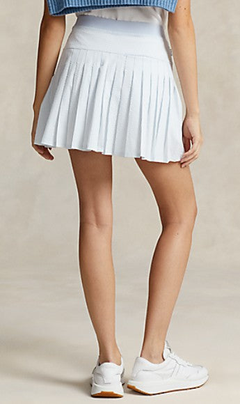 Ralph Lauren RLX SEERSUCKER 4-WAY BACK PLEATS STRETCH SKORT 17"