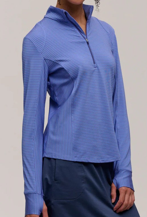 ZERO RESTRICTION RENAE LONG SLEEVE ZIP MOCK (MULTIPLE COLORS)
