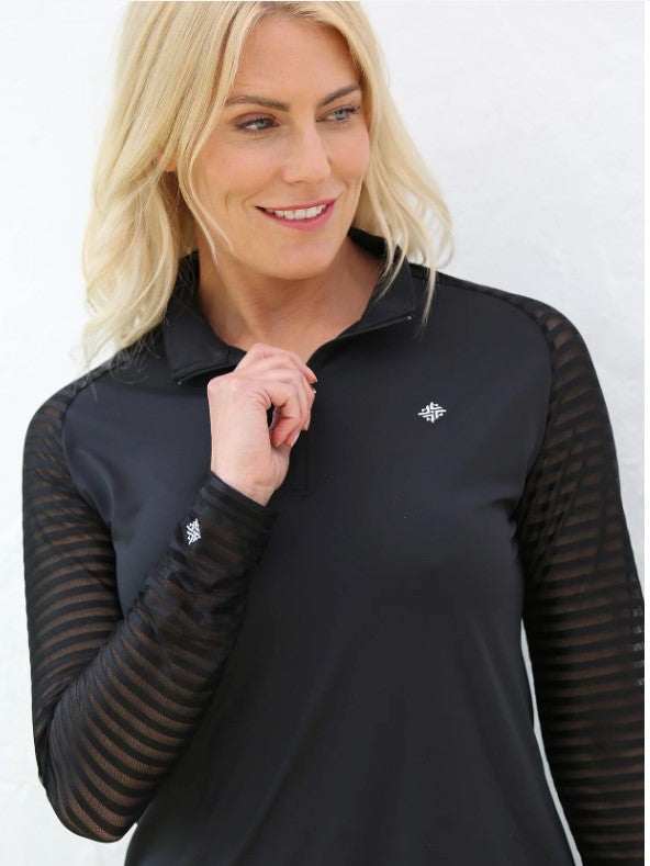 FAMARA TONAL SOLIDS SHEER LONG SLEEVE SHIRT (MULTIPLE COLORS)