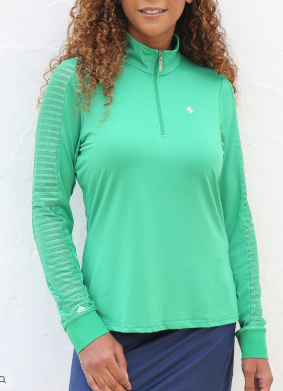 FAMARA TONAL SOLIDS SHEER LONG SLEEVE SHIRT (MULTIPLE COLORS)