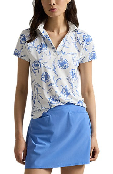 Ralph Lauren RLX SHORT-SLEEVE LIGHTWEIGHT AIRFLOW POLO W/ SCALLOP PLACKET